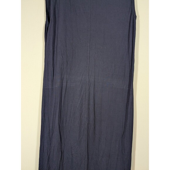 J Crew Womens Navy Sleveless Maxi Dress Sz S Classic Minimalist Capsule Nautical - Picture 7 of 8